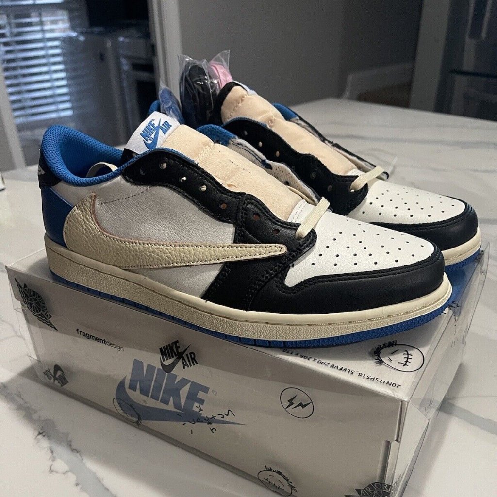 Size 12 Nike Air Jordan 1 Retro Low Fragment Design X Travis Scott (Dm7866-140)
